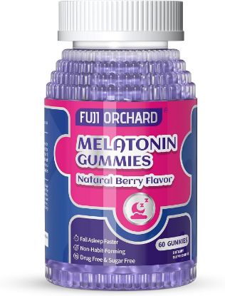 FUJI ORCHARD Melatonin Gummies 20mg, melatonin 20mg for Sleep Aid Gummies, Supports Regular Sleep and Stress Relief, Melatonin Gummies Adult, Made in USA, 60 Count