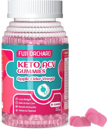 Keto ACV Gummies 1500 mg - ACV Keto Gummies Vegan Natural Advanced ACV Keto Gummies, Keto ACV Gummies for Women & Men, Support Gut Health and Weight Loss -60 pcs